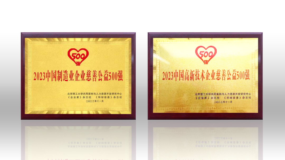 2023中国企业慈善公益500强宣布 德晋贵宾厅荣登两项榜单